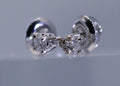 Lab Diamond Stud Earrings, 1/5 Ct. TW, 14K White Gold, Screw Backs