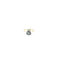 Trillion Cut Mystic Topaz Solitaire Ring in Continuum Silver