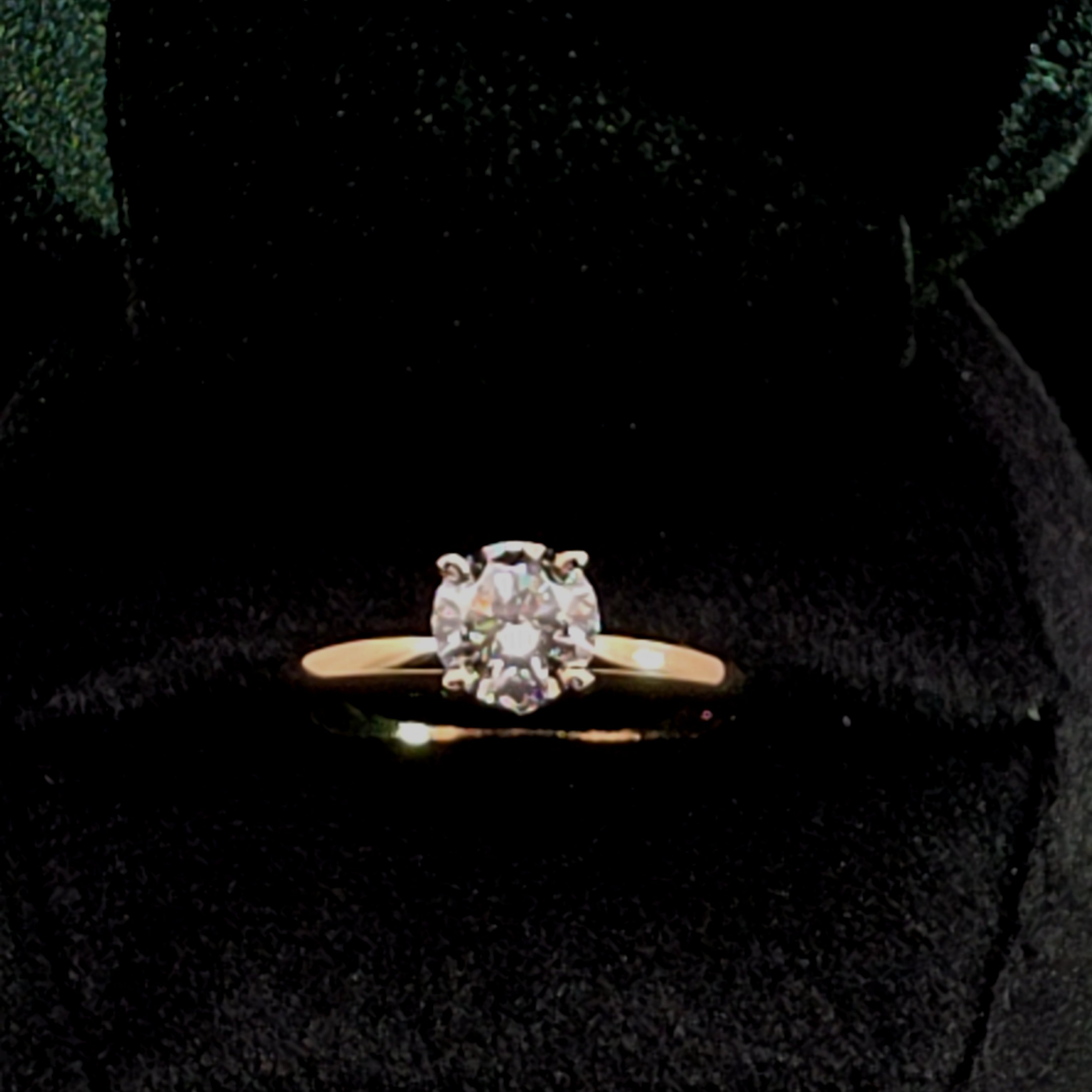 Classic Round Diamond Solitaire Ring in Yellow Gold