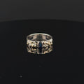 Sapphire Nugget Ring with Diamond Accents