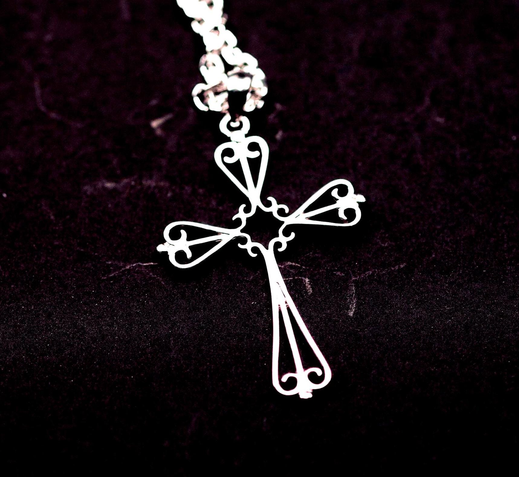 Silver Cross With Chain