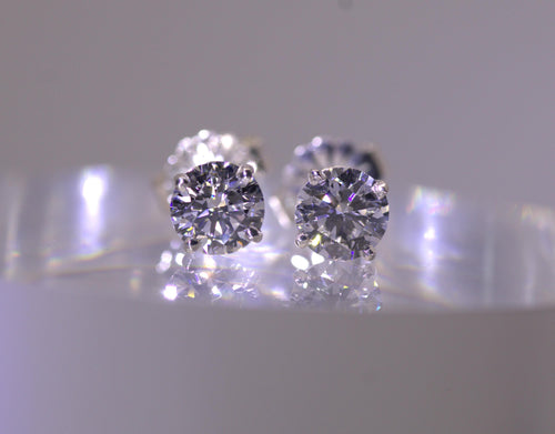 Cubic Zirconia Stud Earrings, 1 Ct. TW, Continuum Sterling Silver