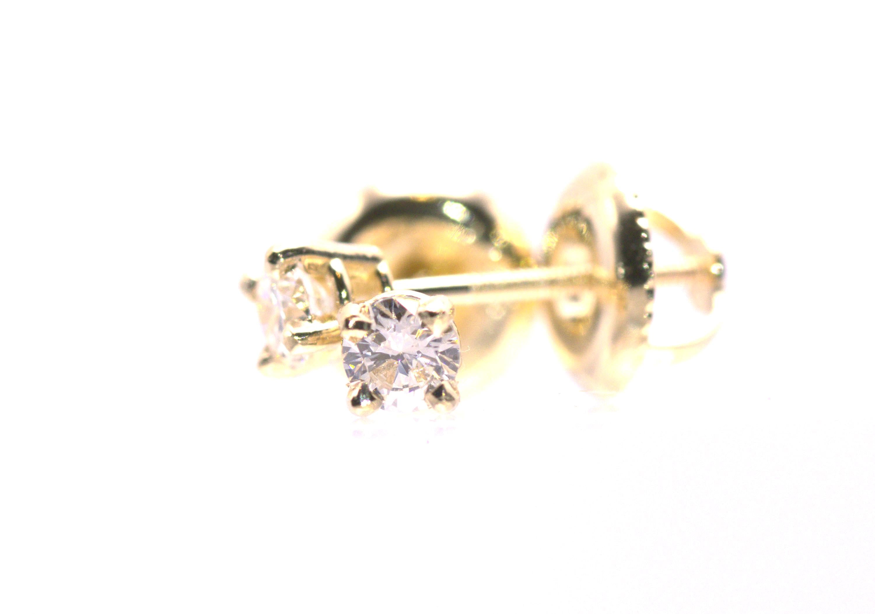 Lab Diamond Earrings 1/5th Ct.