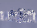 Lab Diamond Stud Earrings Set in Continuum Silver Mountings