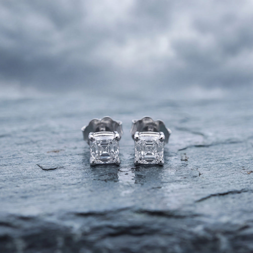 1ct Asscher cut Lab Diamonds