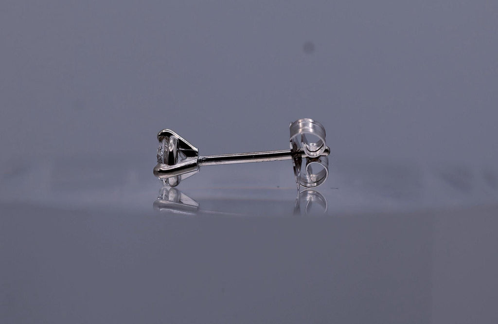 Lab Diamond Stud Earrings, 1/3 Ct. TW, 14K White Gold