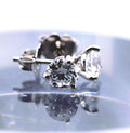 Lab Diamond Stud Earrings, 1 Ct. TW, 14K White Gold Martini Setting