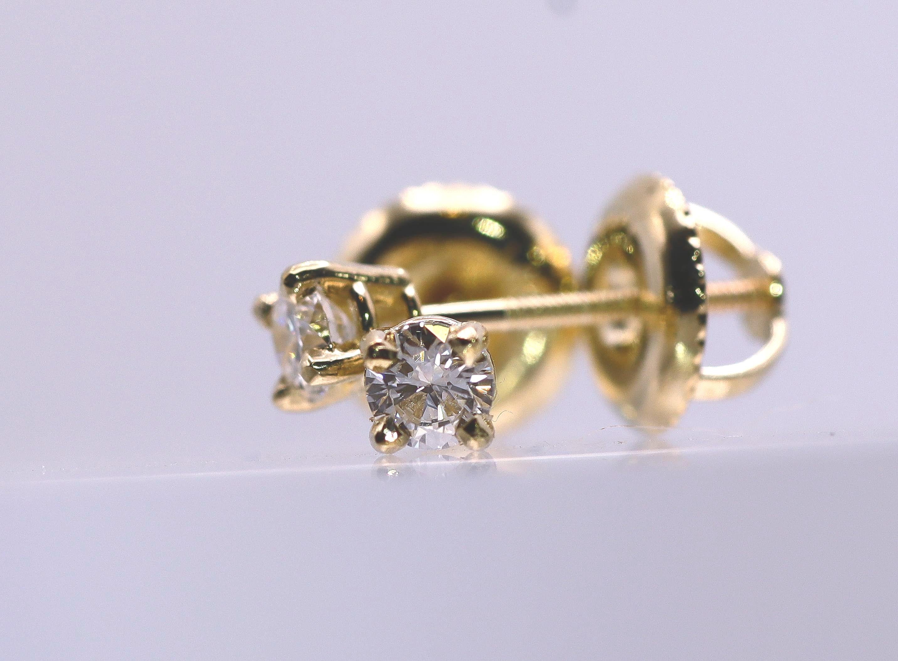 Lab Diamond Earrings 1/5th Ct.