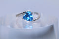 Trillion Blue Topaz Set in Continuum Sterling Silver