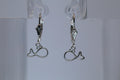 Sterling Silver Whale Dangle Earrings