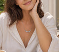 Lab Diamond Weave Necklace, 1/2 Ct. TW, 14K White Gold