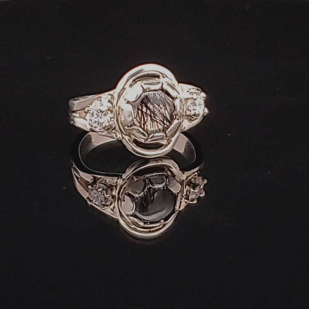 Included Quartz Multi-Stone Ring in Continuum Silver