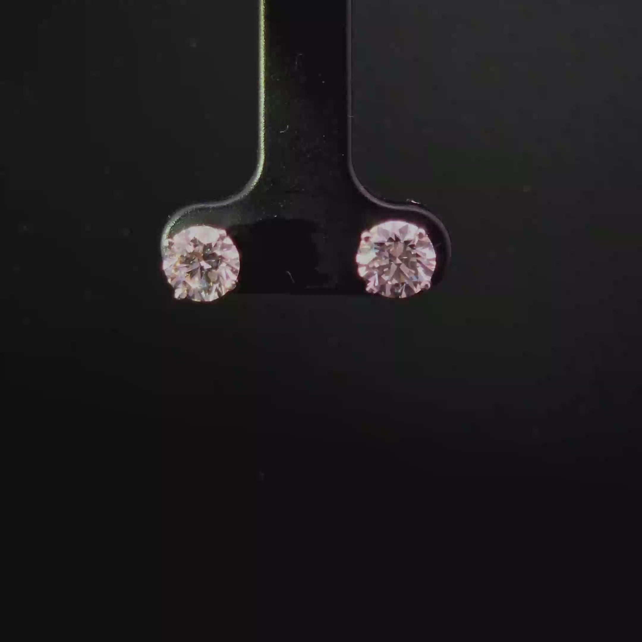 2ct Lab Diamond Stud Earrings in White Gold W/Certs