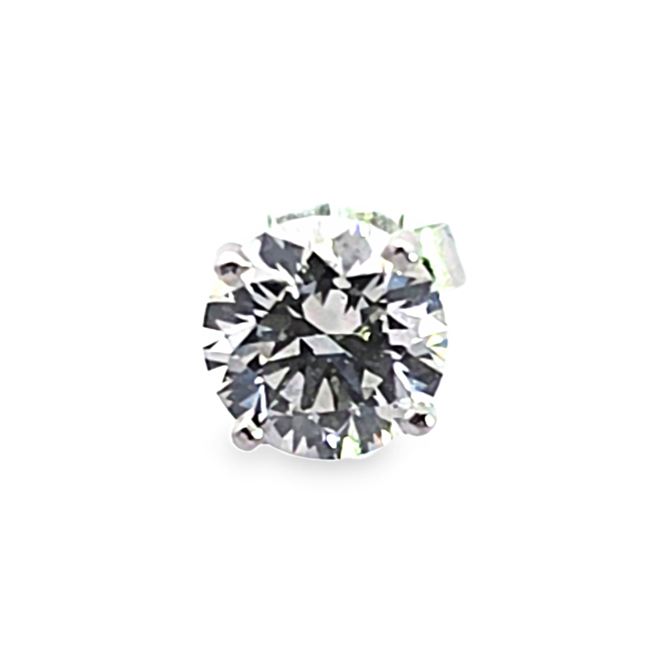 2ct Lab Diamond Stud Earrings in White Gold W/Certs
